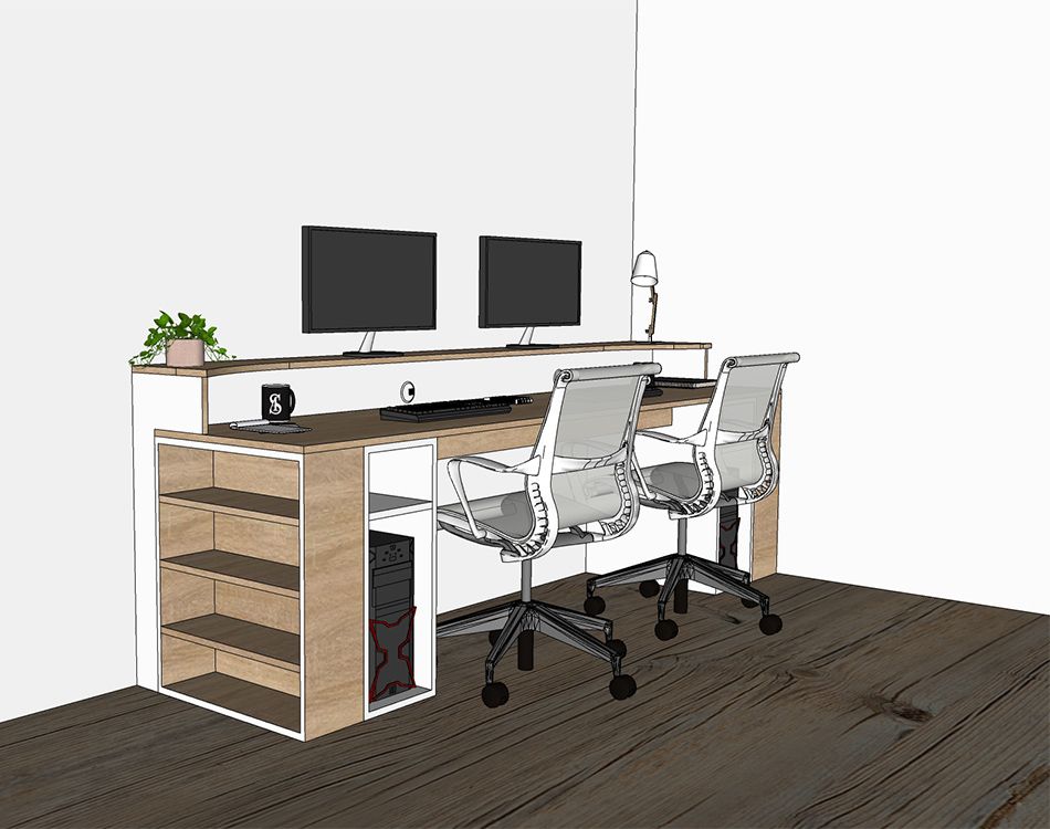 Conception 3D de meubles sur mesure Nancy